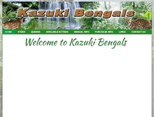 Tablet Screenshot of kazukibengals.com